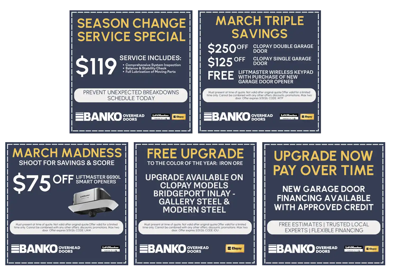 March Promos V2