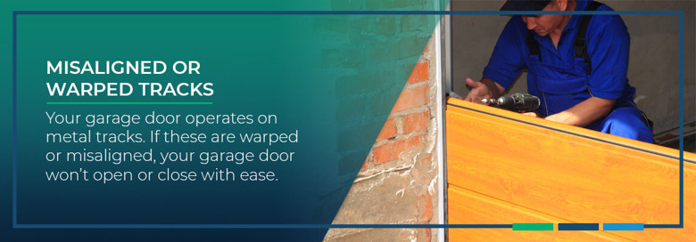 Misaligned or warped tracks