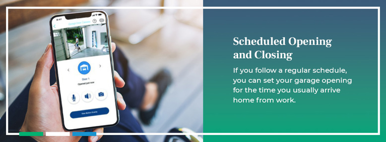 Scheduled Garage Door Opening and Closing