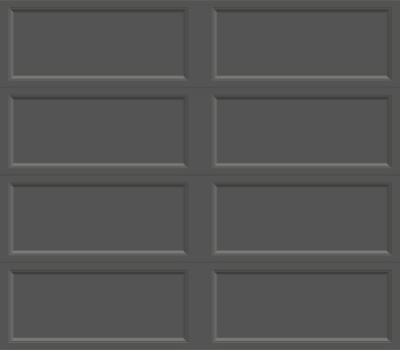 Bridgeport Extended Panel Solid Door Charcoal